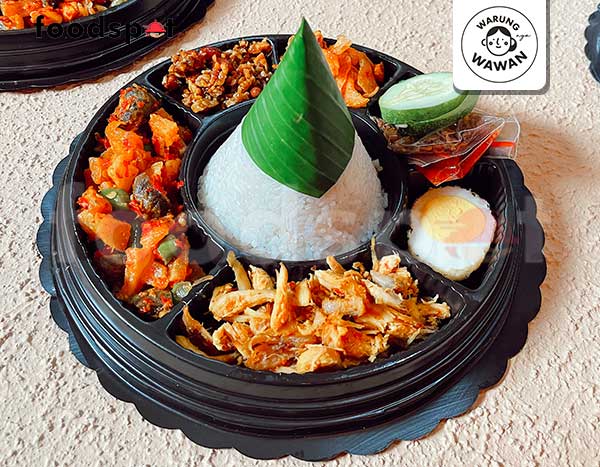 Tumpeng Mini Nasi Kuning Nasi Uduk Dari Warungnya Wawan Foodspot