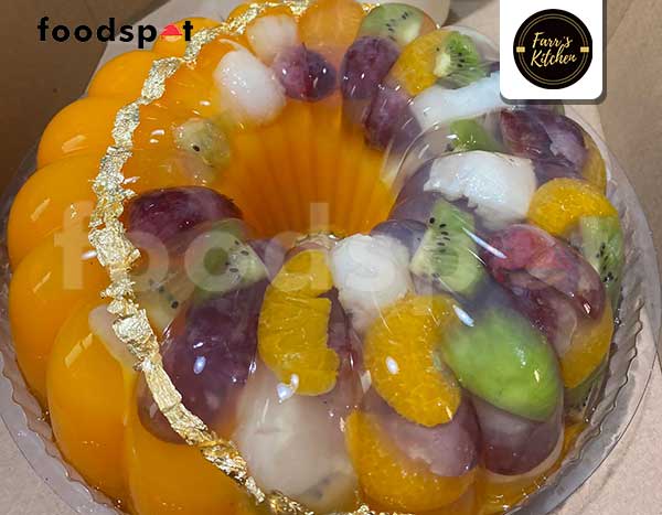 Pudding Mangga Buah Gold Dekorasi