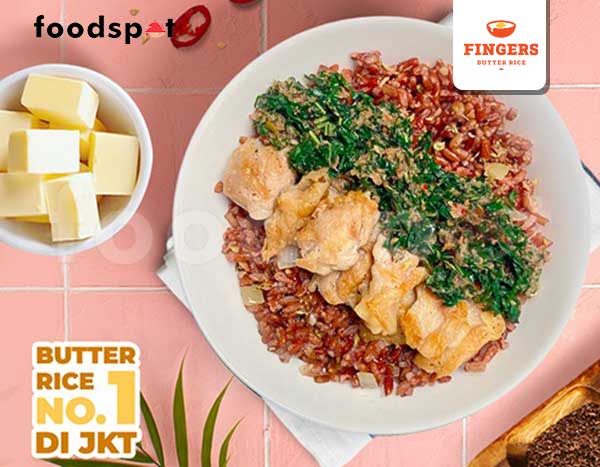 Value Chicken Atjeh High (Brown Butter Rice) - Tanpa Telur