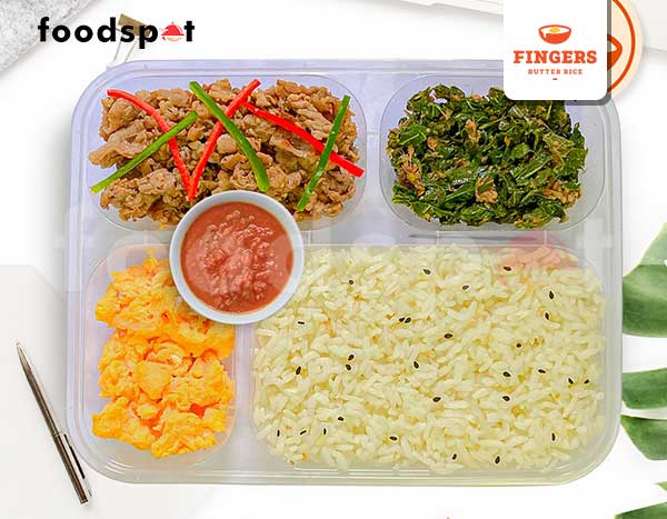 Fingers Box Beef (Nasi Putih)