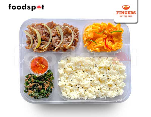Fingers Box Beef (Nasi Putih)