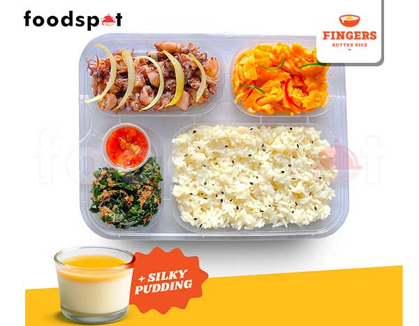 Fingers Box Squid (Butter Rice) Silky Pudding