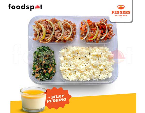 Premium Box Beef (Nasi Putih) Silky Pudding