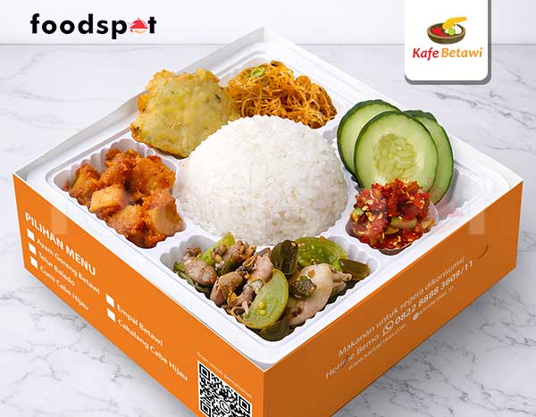 Nasi Box Cumi Cabe Hijau