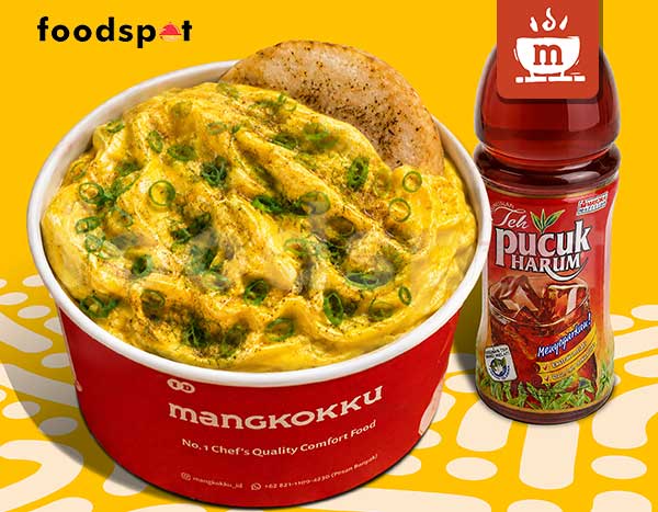 Paket Endog Burger Mayo + Teh Pucuk