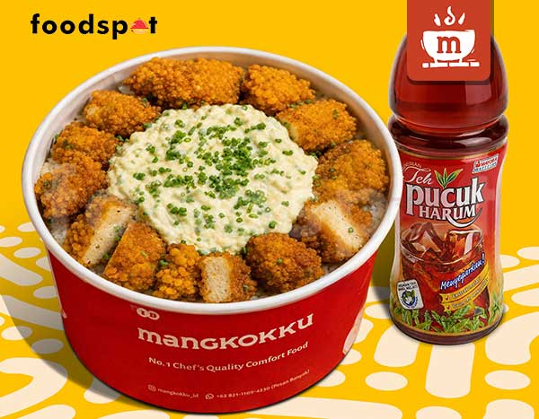Paket Nugget Crunchy Tartar + Teh Pucuk