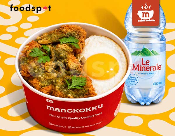 Paket Hemat Fried Chicken Sambal Ijo + Air Mineral