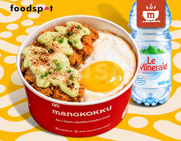 Paket Chicken Green Chili Mayo + Air Mineral