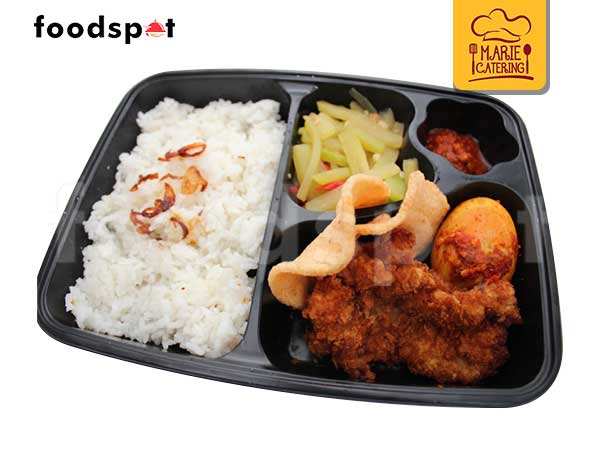 Nasi Ikan Kakap Goreng Tepung