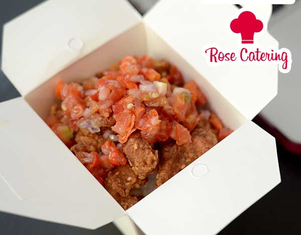 Rice Box Ayam Crispy Sambal Matah Dari Rose Catering Foodspot