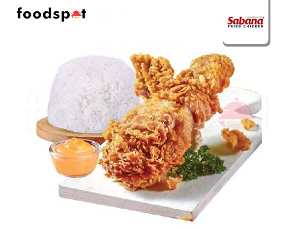 Paket Nasi Cinta Saus Keju Mentai Paha Bawah