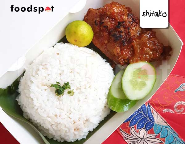 Paket Nasi Ayam Bakar Bumbu Roejak dari Shitako - foodspot